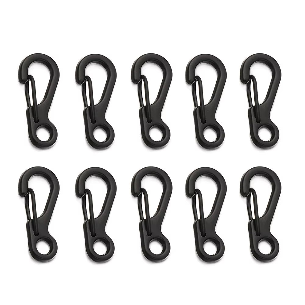 4/10Pcs Carabiner D-Ring Key Chain Spring Clips Mini Aluminium Alloy Hang Buckle Survival EDC Gear Outdoor Camping Keyring Tool