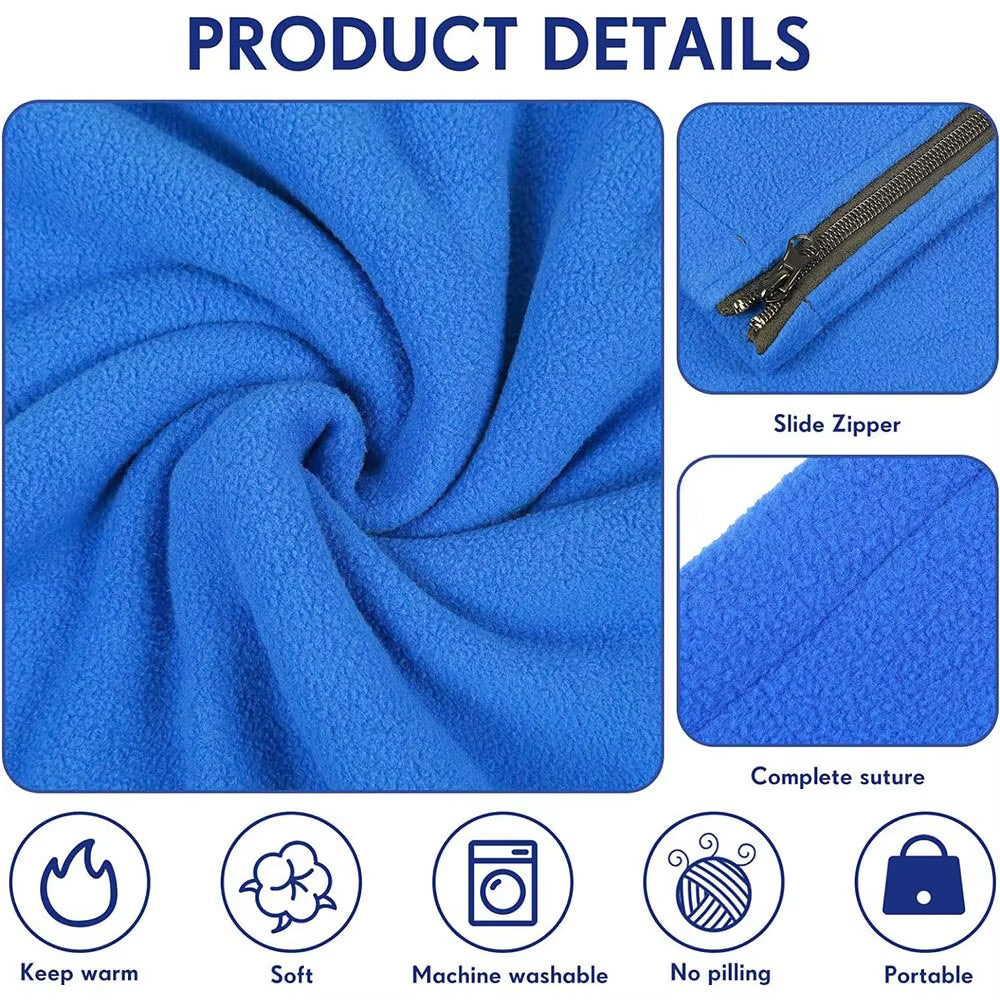 Cozy Fleece Sleeping Bag Liner - Portable and Warm for Camping, Backpacking & Travel