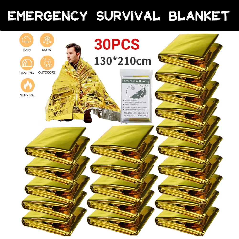 Thermal Emergency Blanket - Waterproof and Insulated for Survival, First Aid & Outdoor Adventures