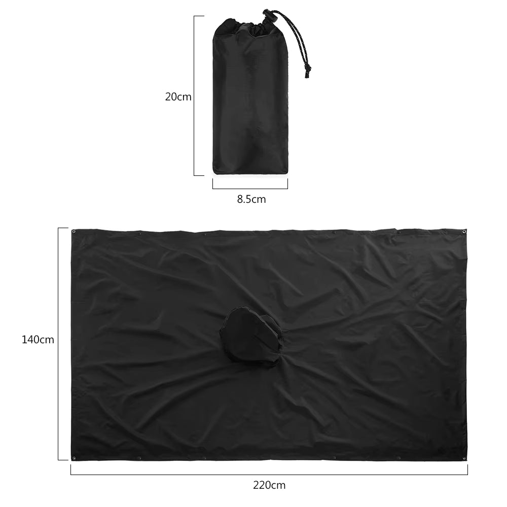 3-in-1 Outdoor Poncho: Raincoat, Blanket & Shelter