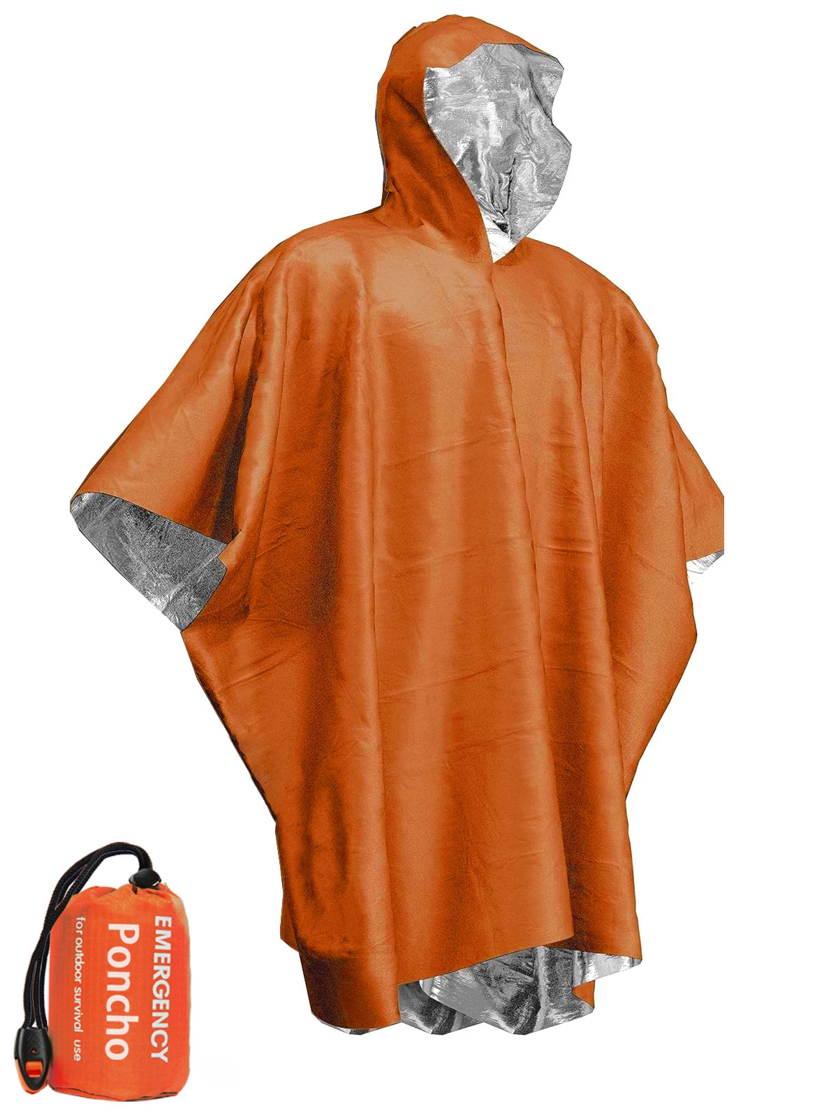 Emergency Survival Poncho - Waterproof, Windproof, and Insulated for Outdoor Adventures, Camping, and Emergencies