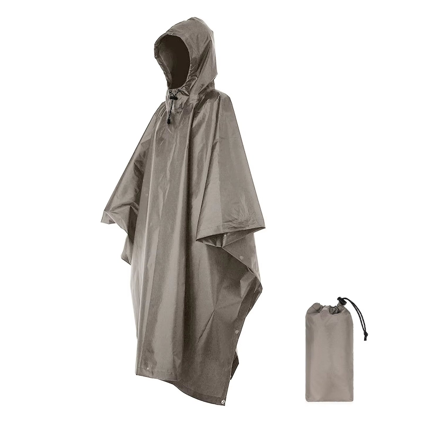 3-in-1 Outdoor Poncho: Raincoat, Blanket & Shelter