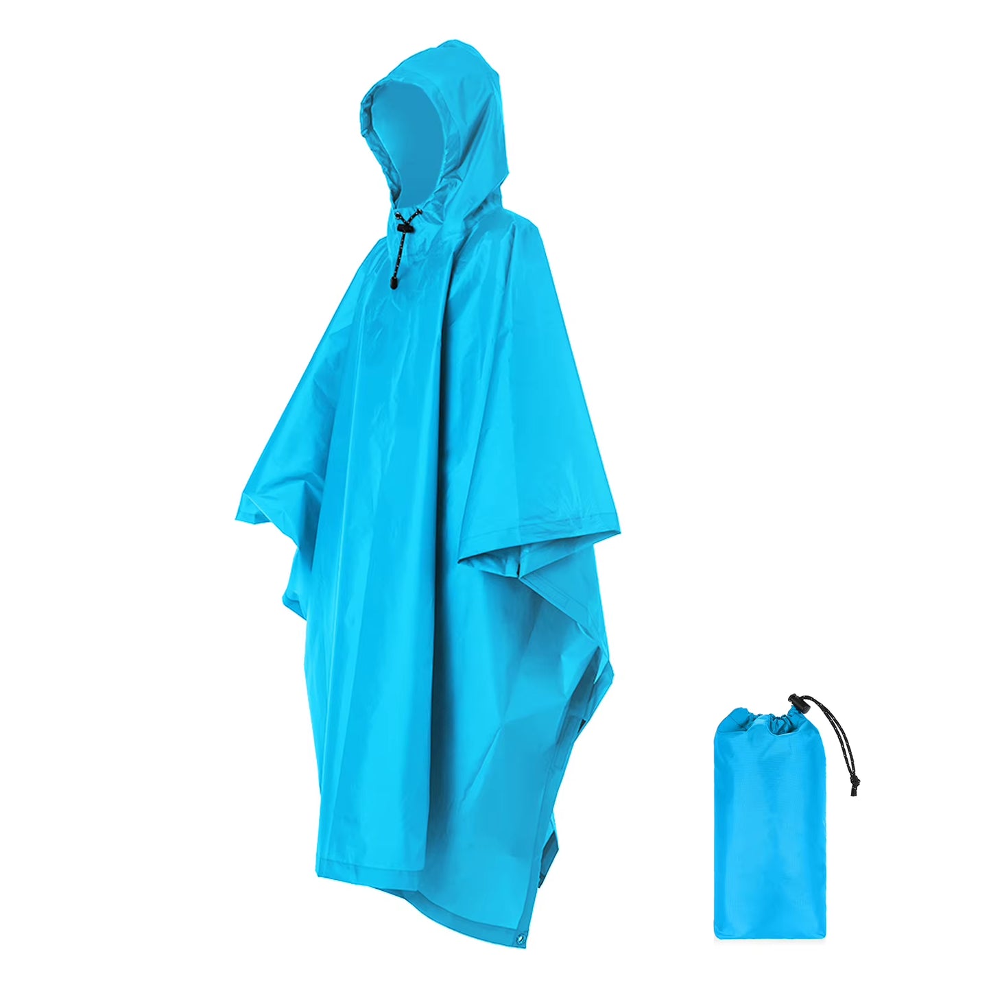 3-in-1 Outdoor Poncho: Raincoat, Blanket & Shelter